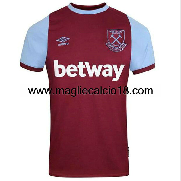 thailandia maglietta west ham united 2020-2021 prima divisa